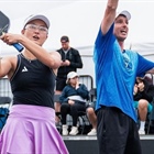 Anna Bright, Andrei Daescu Pull Off Mixed Doubles Upset to Take Gold in Austin