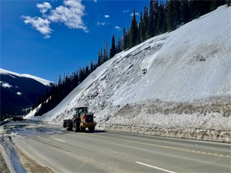 Beware of bank slides on Berthoud Pass due to warming temperatures, heavy snow