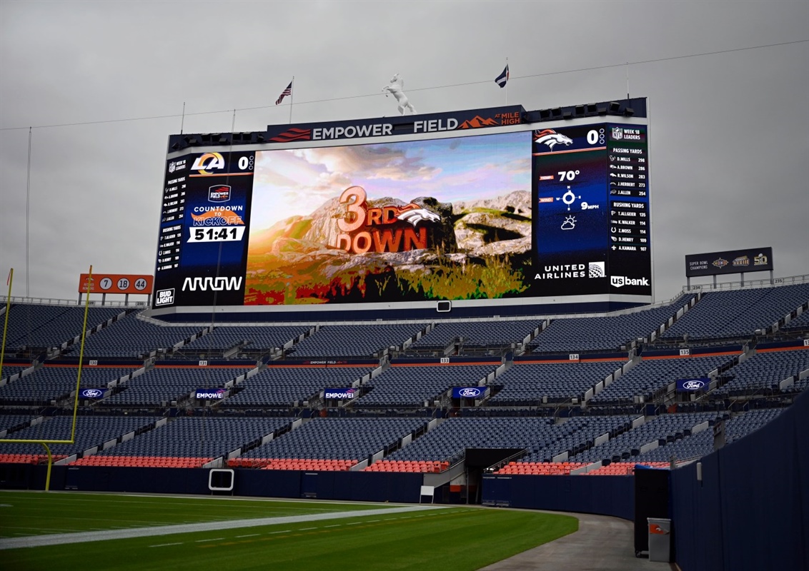 As Broncos mull long-term stadium decision, president Damani Leech says, “all options are on the table”