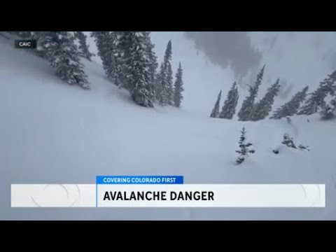 Avalanche danger high in Colorado's mountains