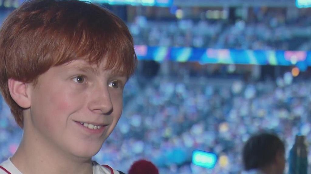 Teen with cystic fibrosis meets Denver Nuggets heroes