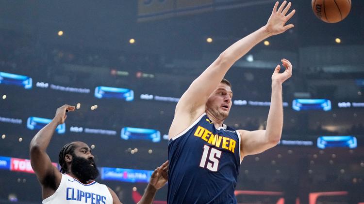 Clippers overcome Jokic's triple-double and hang on to beat Nuggets 102-100