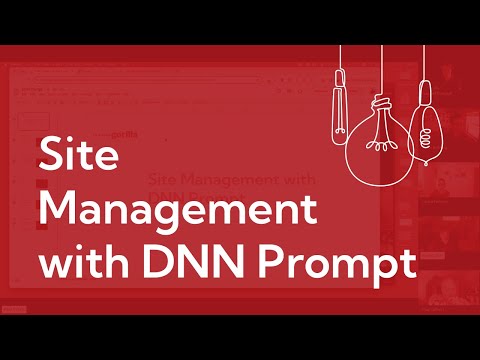 Site Management with DNN Prompt — The Gorilla Learning Lab (#21)