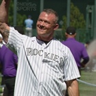 Denver sergeant injured at Nuggets parade throws first pitch at Rockies game