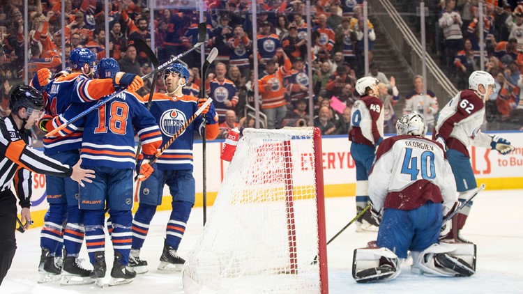 Oilers beat Avalanche 6-2 to clinch playoff berth