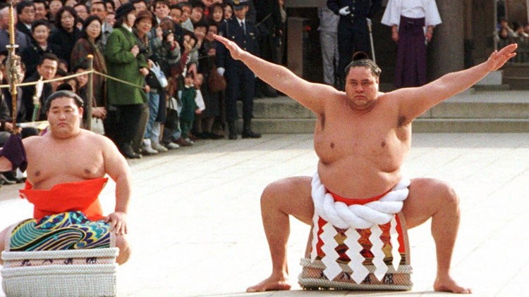 Hawaii-born sumo champion Akebono Taro dies of heart failure at the age of 54 in Japan