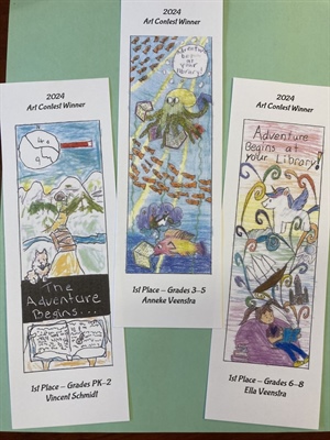 Grand County Library District announces bookmark art contest winners