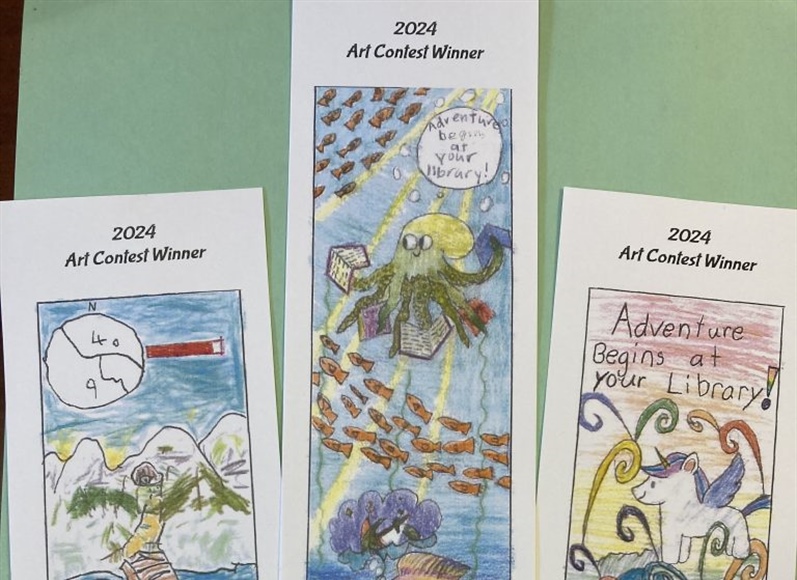 Grand County Library District announces bookmark art contest winners