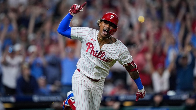 Pache's single, Harper's catch in 10th inning lift Phillies past Rockies