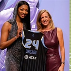 Chicago Sky select Angel Reese with the No. 7 pick in WNBA Draft