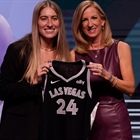 Kate Martin attends WNBA draft to support Caitlin Clark, gets drafted by Las Vegas in second round