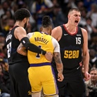 PHOTOS: Denver Nuggets top Los Angeles Lakers 101-99 in Game 2 of first-round NBA playoff series