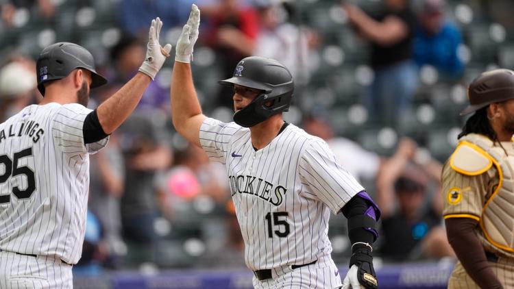 Rockies rally for a wild 10-9 victory over the Padres