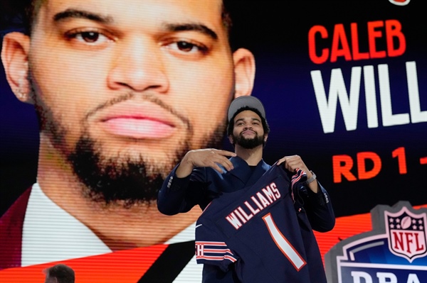 Caleb Williams picked No. 1 overall by Chicago Bears in 2024 NFL draft