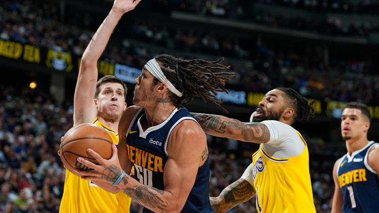 Nuggets close out Lakers, advance to 2nd round