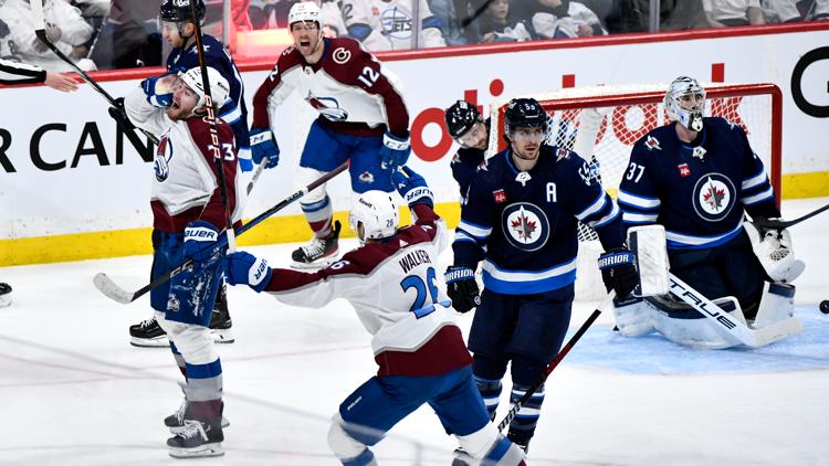 Avalanche advance to 2nd round of NHL playoffs with win over Jets in Game 5