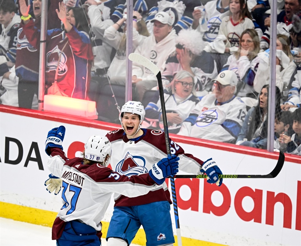 PHOTOS: Colorado Avalanche best Winnipeg Jets 6-3 to advance to the second round of NHL playoffs