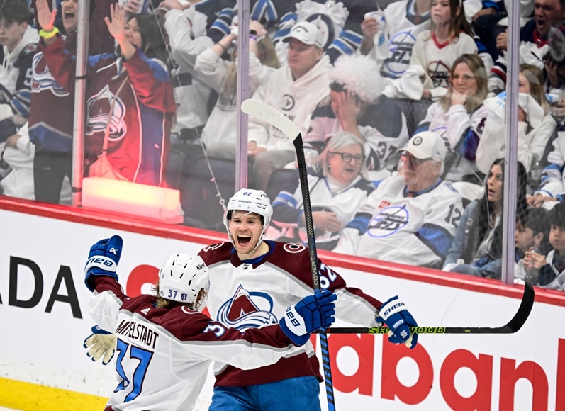 PHOTOS: Colorado Avalanche best Winnipeg Jets 6-3 to advance to the second round...