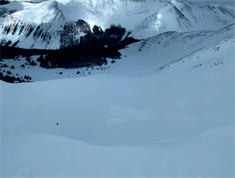 Snowshoer walks off cornice during white-out storm, triggers 2 avalanches on mountain near Breckenridge