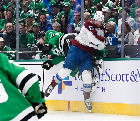 Miles Wood scores overtime winner to send Avalanche to Game 1 victory over Stars