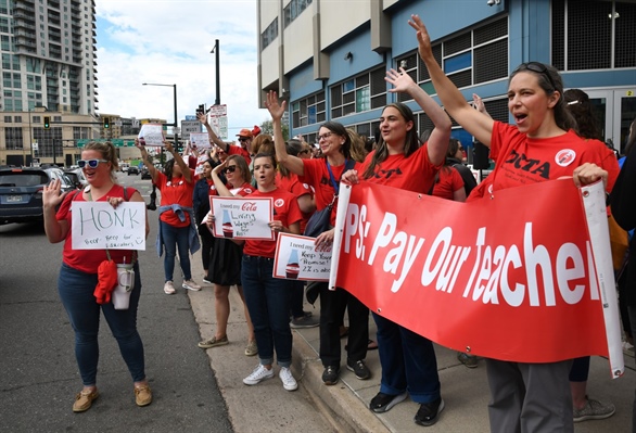 DPS, teachers union clash as school district says it can’t fully fund next...