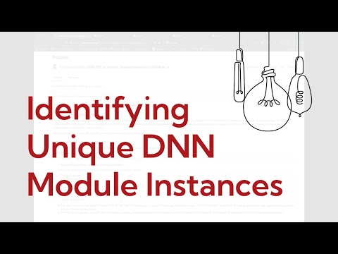 How to Find Unique Instances of a Module in DNN