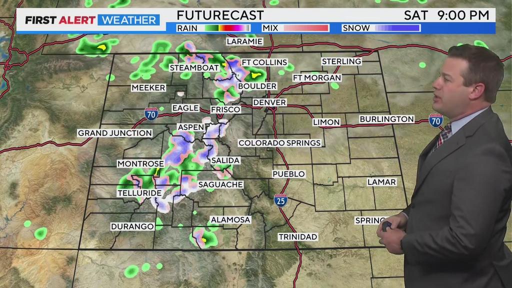 Rain and snow showers in the mountains this weekend, mainly dry elsewhere