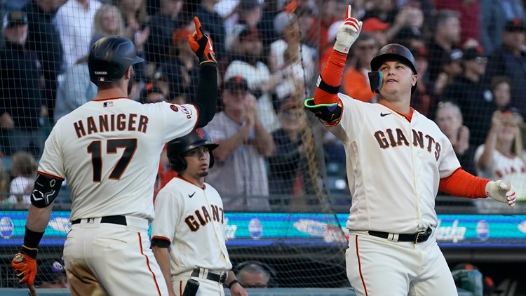 Giants complete 3-game sweep of Rockies behind rookie pitcher's 1st MLB win