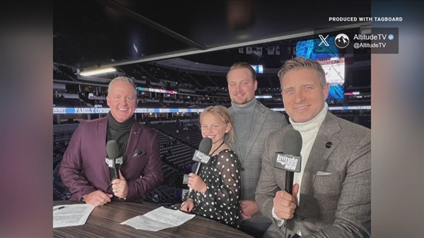 Denver 7-year-old steals the show as Avalanche game host
