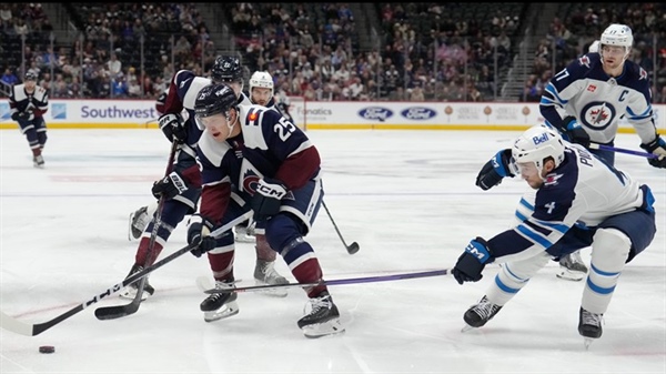 Connor Hellebuyck's 250th career win helps Jets to a 4-2 victory over Avalanche