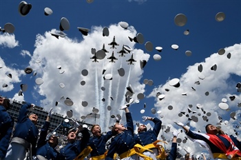 PHOTOS: Vice President Kamala Harris delivers commencement address at Air Force Academy graduation