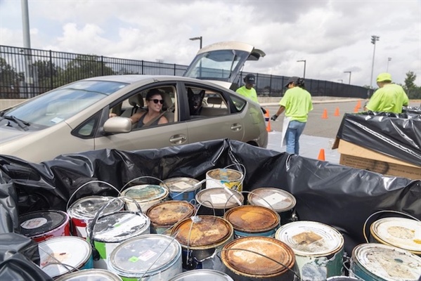 Drop off leftover paint or pick up free paint at the Grand Lake Center