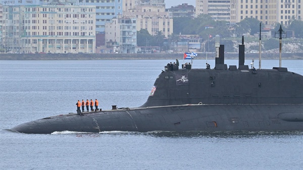Photos show Russian submarine, ships arrive in Cuba ahead of Caribbean military exercises