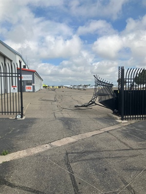 Pickup drives through fence, hits 2 planes at Rocky Mountain Metropolitan Airport