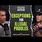 Who is allowed to use 'illegal' paddles in rec play?