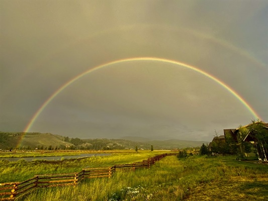 Reader photo: Double rainbow shines over Fraser