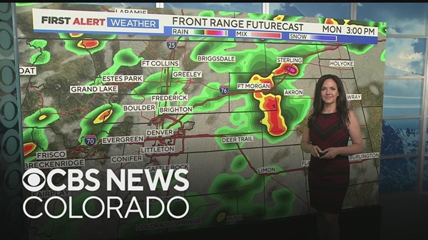Colorado rain showers possible Monday