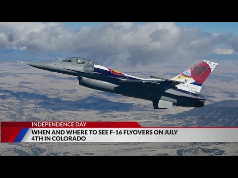 When and where to see F-16 flyovers on July 4th in Colorado