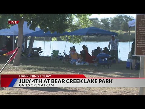 Guests line up early for spot at Bear Creek Lake Park