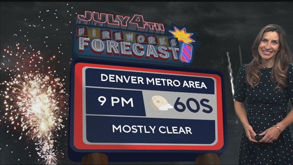 Cooler temperatures across Colorado for the Fourth of July