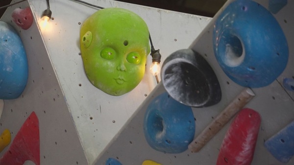 Team USA climbing trains at Salt Lake City warehouse