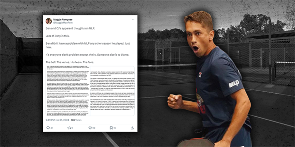 Zane Navratil Responds to the "Letter" and Shares His Own Thoughts on Major League Pickleball