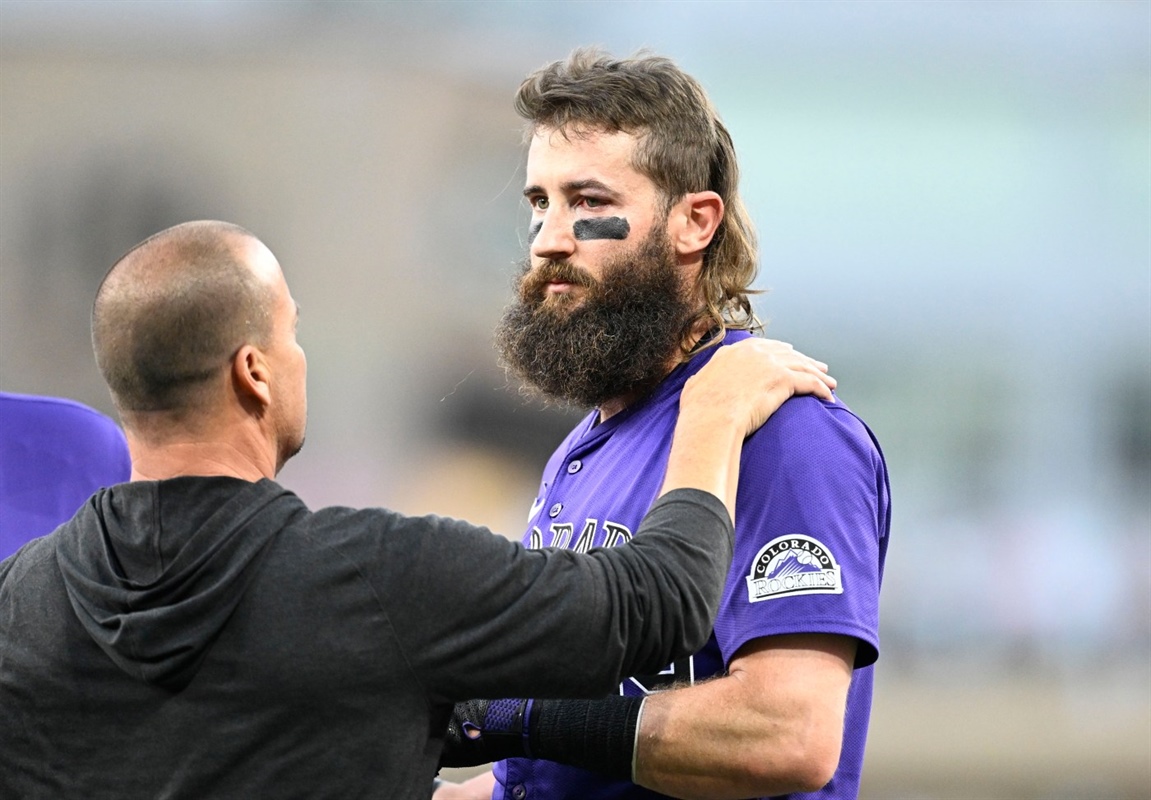 Rockies’ Charlie Blackmon leaves game after getting hit in the eye