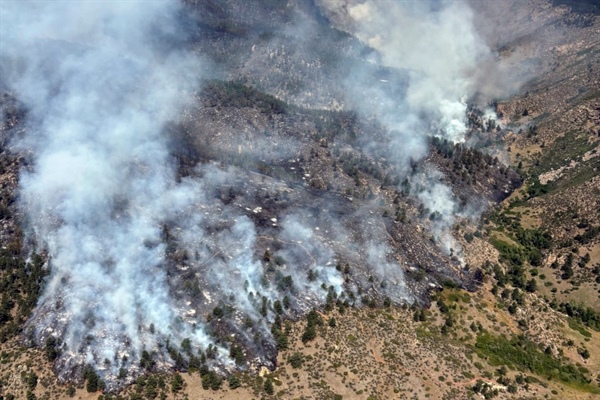 Alexander Mountain Fire continues to smolder with no growth expected