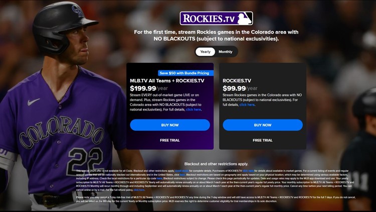 Rockies announce plans to stream baseball games