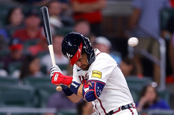 Braves’ Whit Merrifield rips Rockies’ Jeff Criswell, state of MLB pitching, after getting hit in the head