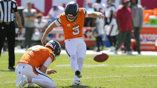 After 4 field goals in Sunday win, Denver Broncos kicker Wil Lutz named AFC Special Teams Player of the Week