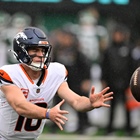 Broncos QB Bo Nix: Rain, wet footballs impacted first half in which he threw for minus-7 yards