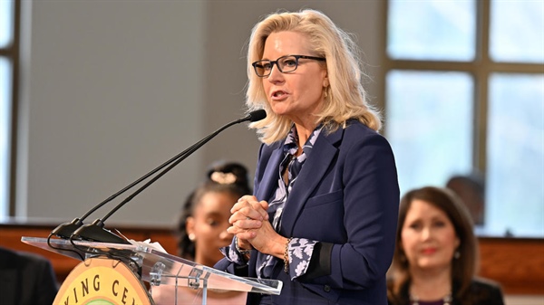 Liz Cheney campaigns with Kamala Harris for first time, as campaign continues GOP outreach