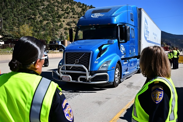 Truckers in the mountains must now carry chains in more parts of Colorado